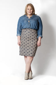 Geometric Print Skirt