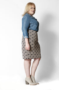 Geometric Print Skirt