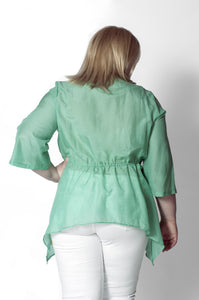 Hand Embroidered Silk Tunic