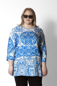 Printed Silk Tunic