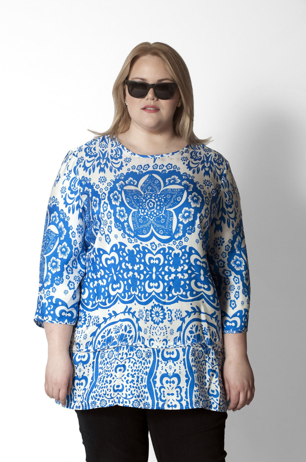 Printed Silk Tunic