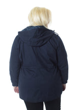 Navy Hooded Anorak Style Jacket