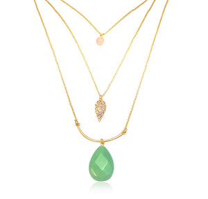 Opal tiered necklace