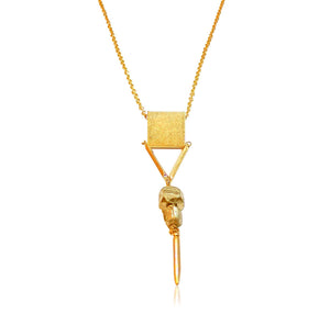 pyrite pendant necklace